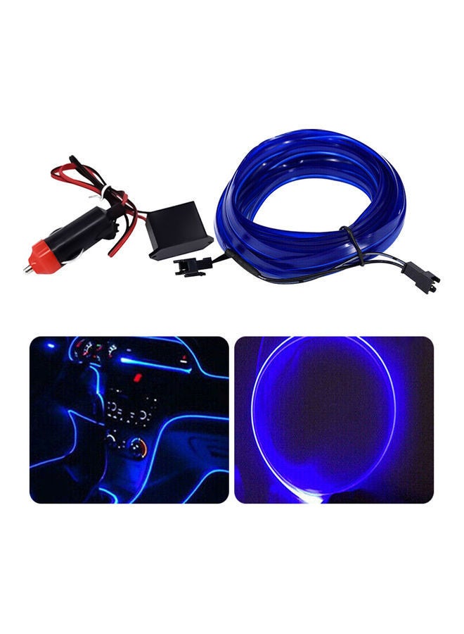 Car Interior Decor Strip EL Wire Cable With Power Inverter Set - Image 1